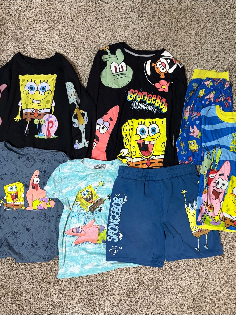 SpongeBob SquarePants Bundle Boys 10/12 Large